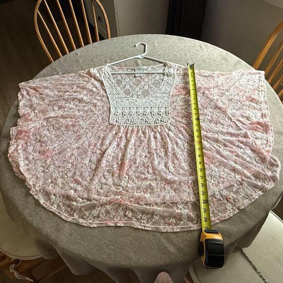 3X American Rag Pink Lace Blouse - Picture 5 of 7